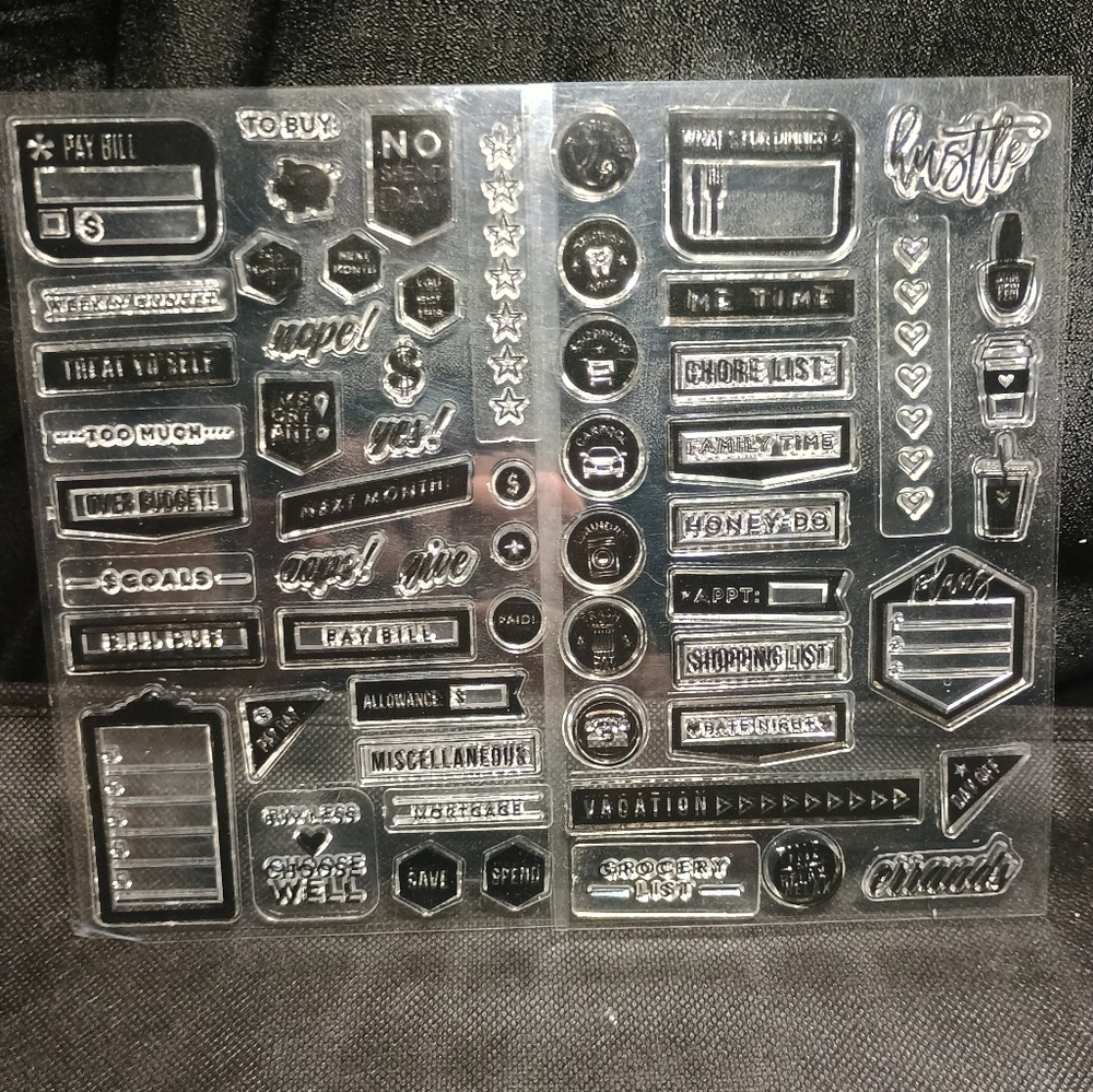2 Sheets of stickers